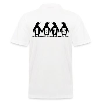 1975 Birthday Eisbader Jubilee Winter Swimmer - Men's Polo Shirt - white - Back - Kai (181cm)