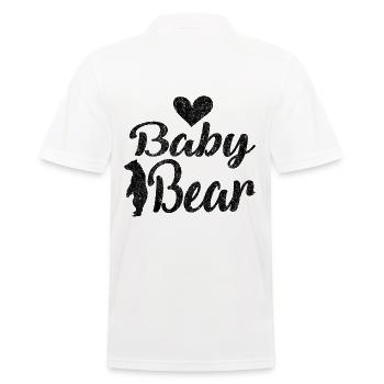 Baby Bear for Parents Baby Partner Look - Men's Polo Shirt - white - Back - Kai (181cm)