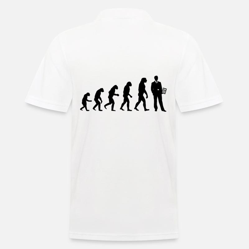 Comptable Auditeur Évolution Cadeau - Polo Homme - blanc