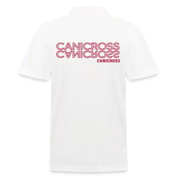 Canicross dogrun running with dog dog training - Men's Polo Shirt - white - Back - Kai (181cm)