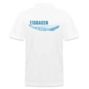eisbaden winterschwimmer eisbad "eiswasser" - Männer Poloshirt - Weiß - Hinten - Kai (181cm)
