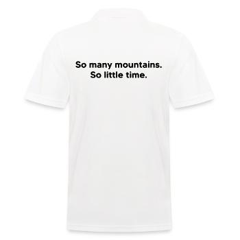 Alpinist Bergsteiger alpin Bergwandern Bergzeit - Männer Poloshirt - Weiß - Hinten - Kai (181cm)