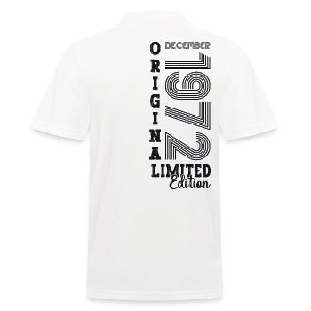 Original December 1972 50th birthday gift - Men's Polo Shirt - white - Back - Kai (181cm)
