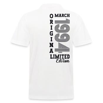 Mars Vintage 1994 29ème Anniversaire Homme Original - Polo Homme - blanc - Dos - Kai (181cm)
