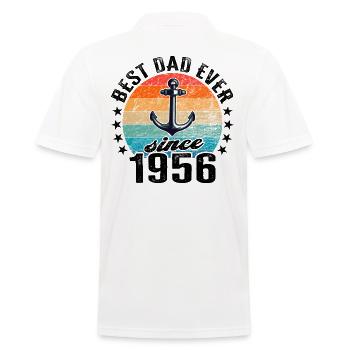 Meilleur père du monde depuis 1956 présentateur - Polo Homme - blanc - Dos - Kai (181cm)