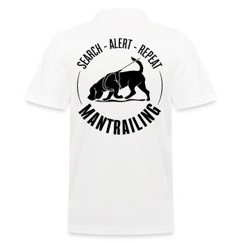 MANTRAILING Chien Sports Recherche Chien Chien Chien - Polo Homme - blanc - Dos - Kai (181cm)