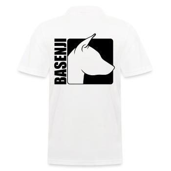 Basenji Profil Hund Hunde Wilsigns - Männer Poloshirt - Weiß - Hinten - Kai (181cm)