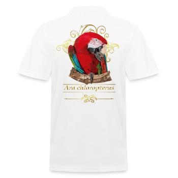 Red Macaw - Men's Polo Shirt - white - Back - Kai (181cm)