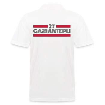 Gaziantep 27 Türkei Turkiye Geschenk Urlaub TR - Männer Poloshirt - Weiß - Hinten - Kai (181cm)