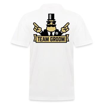 Team Groom (Pointage Enterrement de vie de garçon et de garçon 2C) - Polo Homme - blanc - Dos - Kai (181cm)