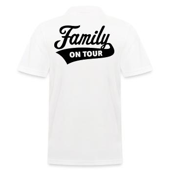 Family On Tour (Vacances en famille / Noir) - Polo Homme - blanc - Dos - Kai (181cm)