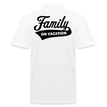 Famille En Vacances (Vacances En Famille / Noir) - Polo Homme - blanc - Dos - Kai (181cm)
