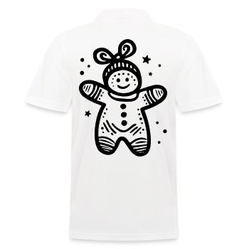 Bonhomme en pain d’épice - Polo Homme - blanc - Dos - Kai (181cm)