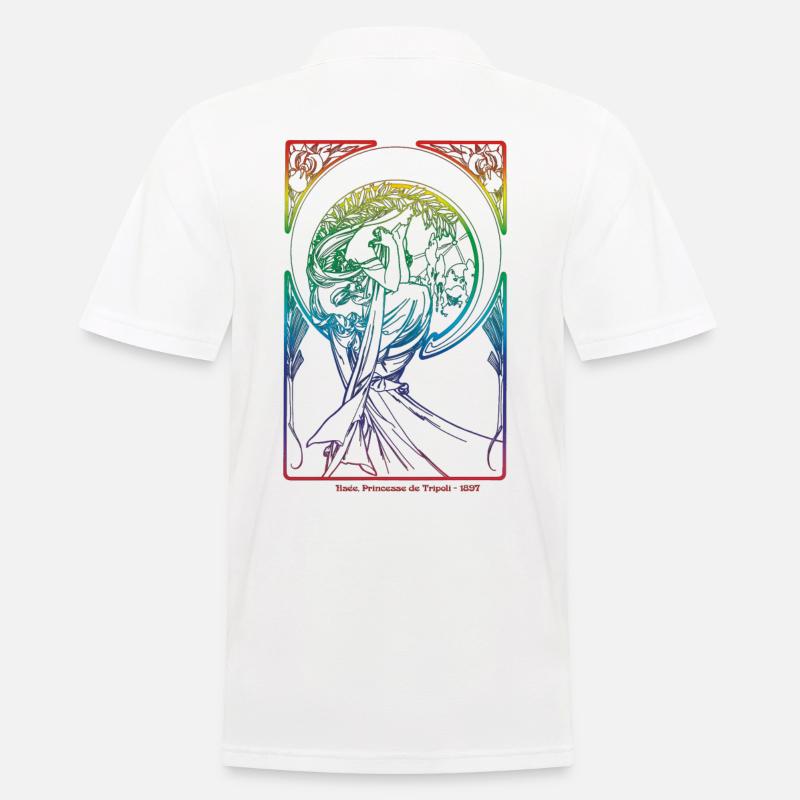 Alfons Mucha - Männer Poloshirt - Weiß