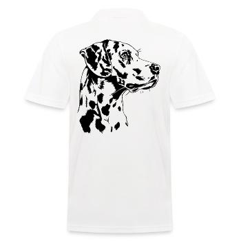 Portrait Dalmatien Chien Chien Wilsigns - Polo Homme - blanc - Dos - Kai (181cm)