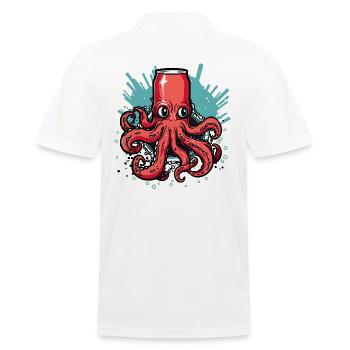 Eine Dose lustige Kraken Limonade - Männer Poloshirt - Weiß - Hinten - Kai (181cm)