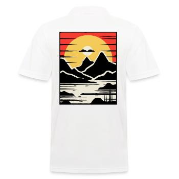 Montagne et nature - Polo Homme - blanc - Dos - Kai (181cm)