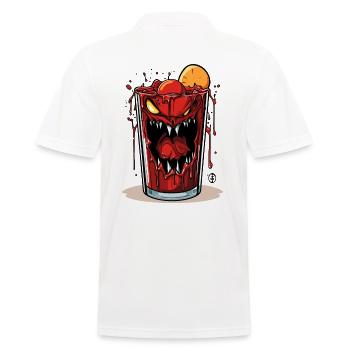 Monster Mary Tomatensaft - Männer Poloshirt - Weiß - Hinten - Kai (181cm)