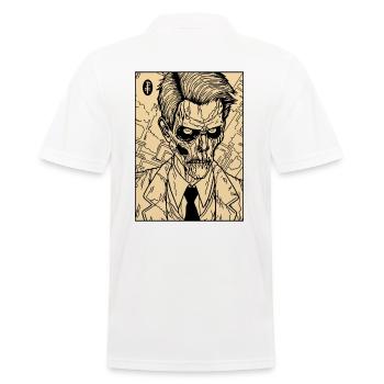 Fans of the zombie horror businessman - Men's Polo Shirt - white - Back - Kai (181cm)