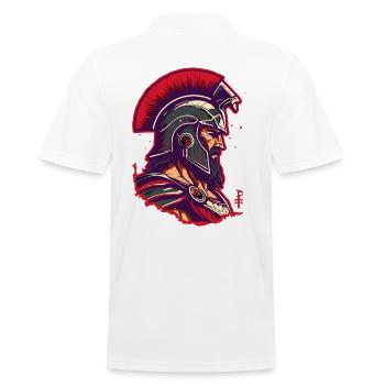 Troie grecque Troie - Icône d’un guerrier - Polo Homme - blanc - Dos - Kai (181cm)