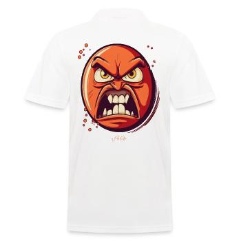 Weil ich böse bin: albernes, wütendes Ei - Männer Poloshirt - Weiß - Hinten - Kai (181cm)