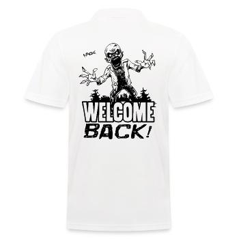 Bon retour, zombie - Polo Homme - blanc - Dos - Kai (181cm)
