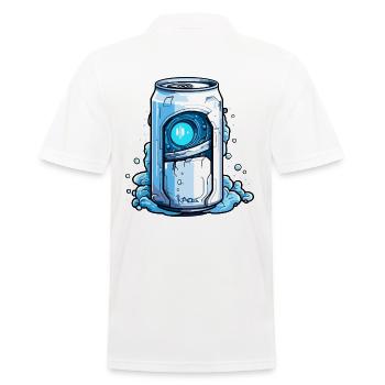 Robot Cyborg Beverage Can - Men's Polo Shirt - white - Back - Kai (181cm)