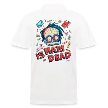 Mathematik ist tot: Geek- und Nerd-Horror - Männer Poloshirt - Weiß - Hinten - Kai (181cm)