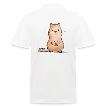 Castor potelé mignon - Polo Homme - blanc - Dos - Kai (181cm)