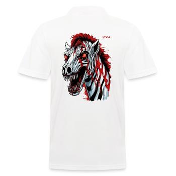 Super Génial Créature Horreur Zombie Zèbre - Polo Homme - blanc - Dos - Kai (181cm)