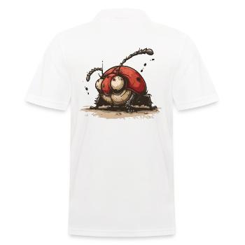 Drôle d’insecte coccinelle super spécial - Polo Homme - blanc - Dos - Kai (181cm)