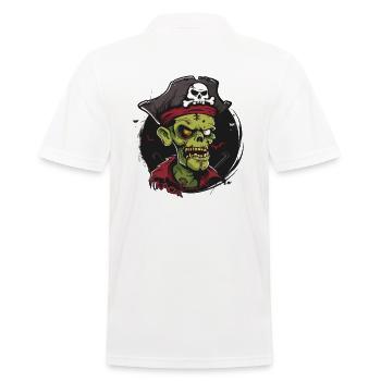 Effrayant Capitaine Zombie Pirate - Polo Homme - blanc - Dos - Kai (181cm)