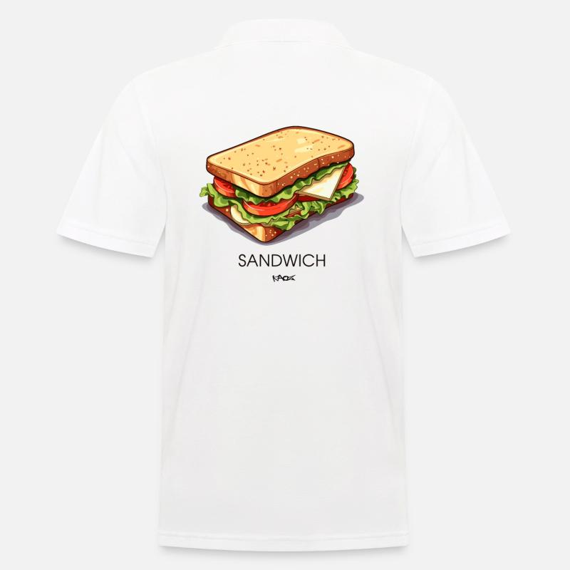 Ein einfaches Sandwich - Männer Poloshirt - Weiß