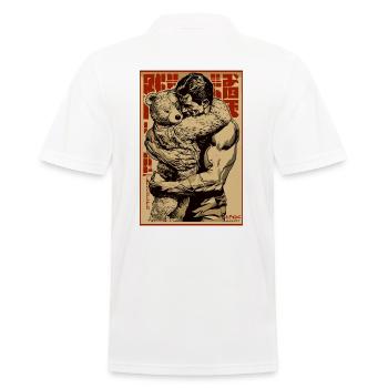 I've missed you, man hugging bears - Men's Polo Shirt - white - Back - Kai (181cm)