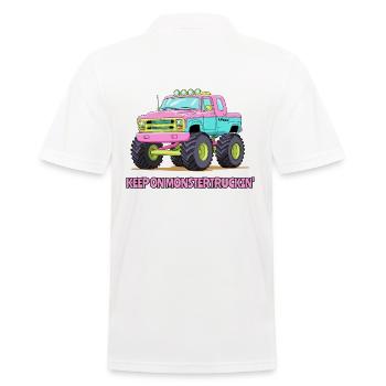Continuez sur Monster Truckin', Candy Monster Truck - Polo Homme - blanc - Dos - Kai (181cm)