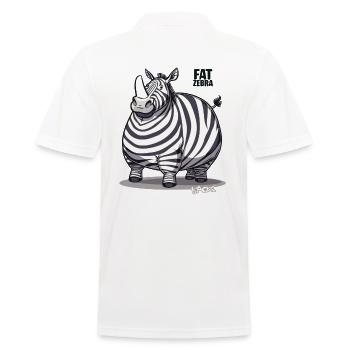 Un rhinocéros déguisé en gros zèbre - Polo Homme - blanc - Dos - Kai (181cm)