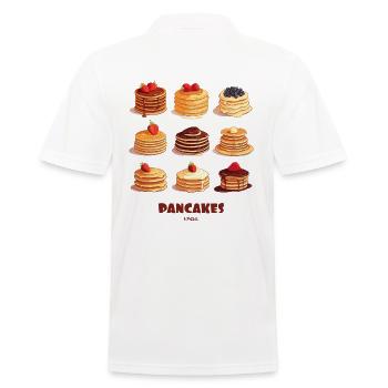 Crêpes aux fruits et au chocolat - Polo Homme - blanc - Dos - Kai (181cm)