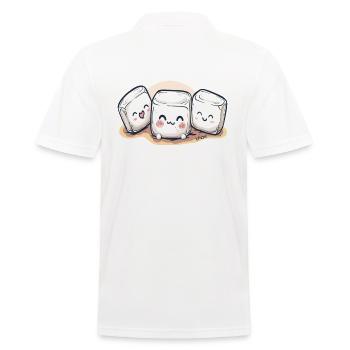 Guimauves Chibi mignonnes et mignonnes - Polo Homme - blanc - Dos - Kai (181cm)