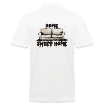 Un canapé sale : la maison est le meilleur endroit où être - Polo Homme - blanc - Dos - Kai (181cm)