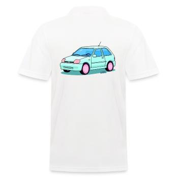 Mode automobile mignonne et ascétique - Polo Homme - blanc - Dos - Kai (181cm)