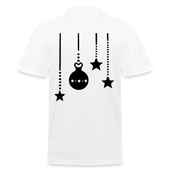 Accrocher des décorations de Noël - Polo Homme - blanc - Dos - Kai (181cm)