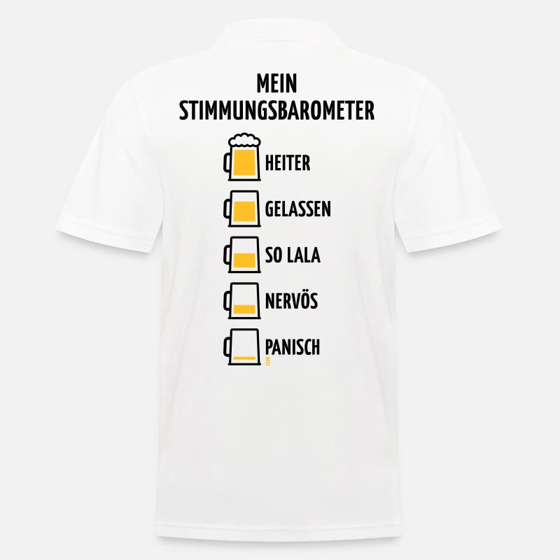 Mein Stimmungsbarometer (Bier / V1 / POS) - Männer Poloshirt - Weiß