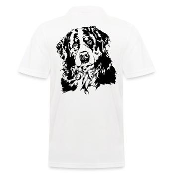 BERNER SENNENHUND Portrait de chien des chiens de Wilsign - Polo Homme - blanc - Dos - Kai (181cm)