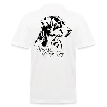 Appenzeller Mountain Dog Portrait Hunde Wilsigns - Männer Poloshirt - Weiß - Hinten - Kai (181cm)