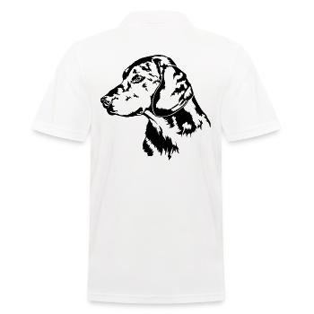 ALPINE DACHSBRACKE Portrait de chien Wilsigns - Polo Homme - blanc - Dos - Kai (181cm)