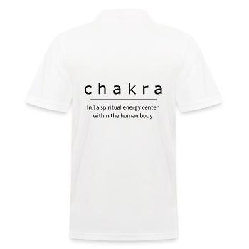 Chakra - Männer Poloshirt - Weiß - Hinten - Kai (181cm)