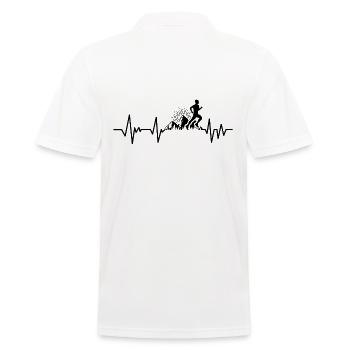 Trail running battement de coeur - Polo Homme - blanc - Dos - Kai (181cm)