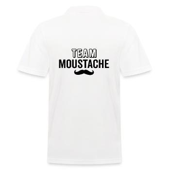 Team moustache - Polo Homme - blanc - Dos - Kai (181cm)