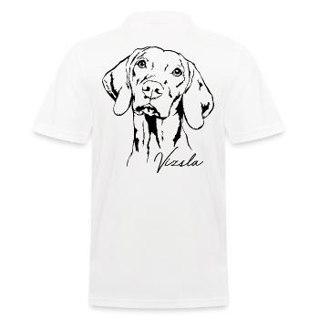 Autocollants VIZSLA Wilsigns Hound Hounds - Polo Homme - blanc - Dos - Kai (181cm)