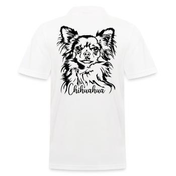 CHIHUAHUA Chien Portrait Chiens Wilsigns - Polo Homme - blanc - Dos - Kai (181cm)